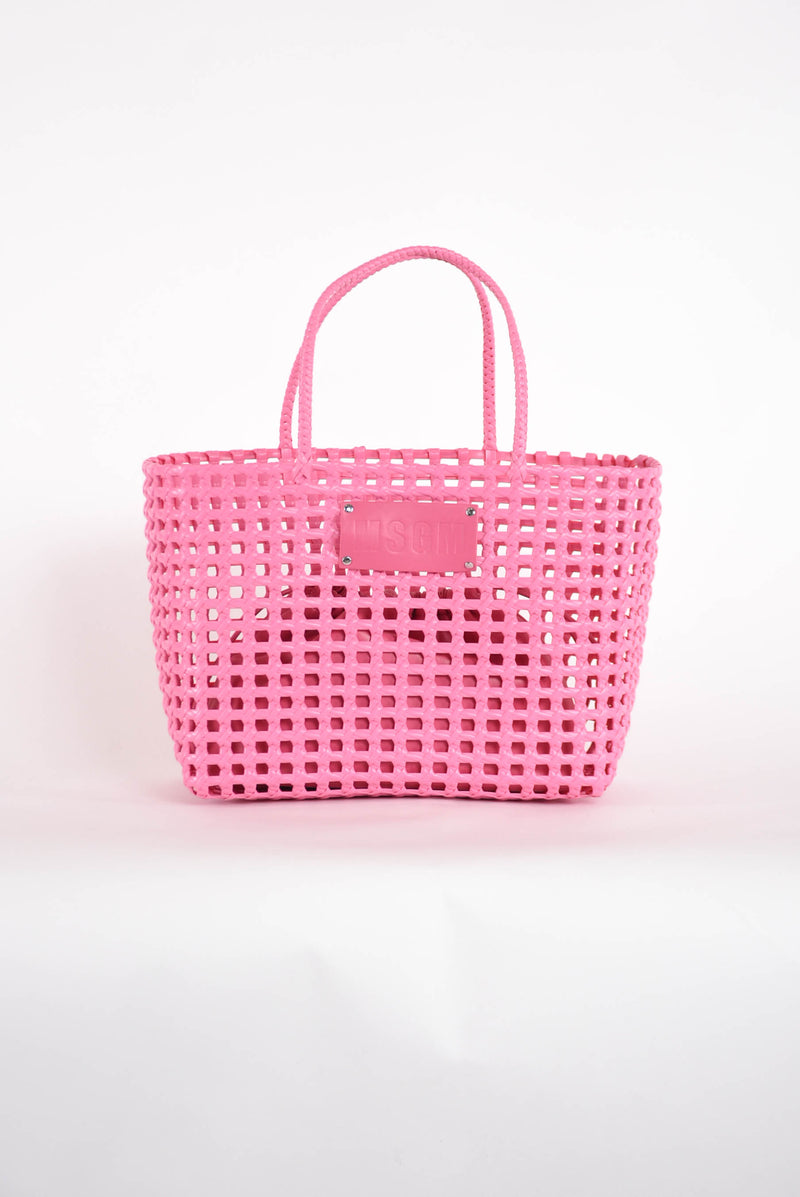 MSGM borsa shopper intrecciata