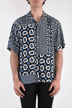 MSGM Camicia fantasia in viscosa