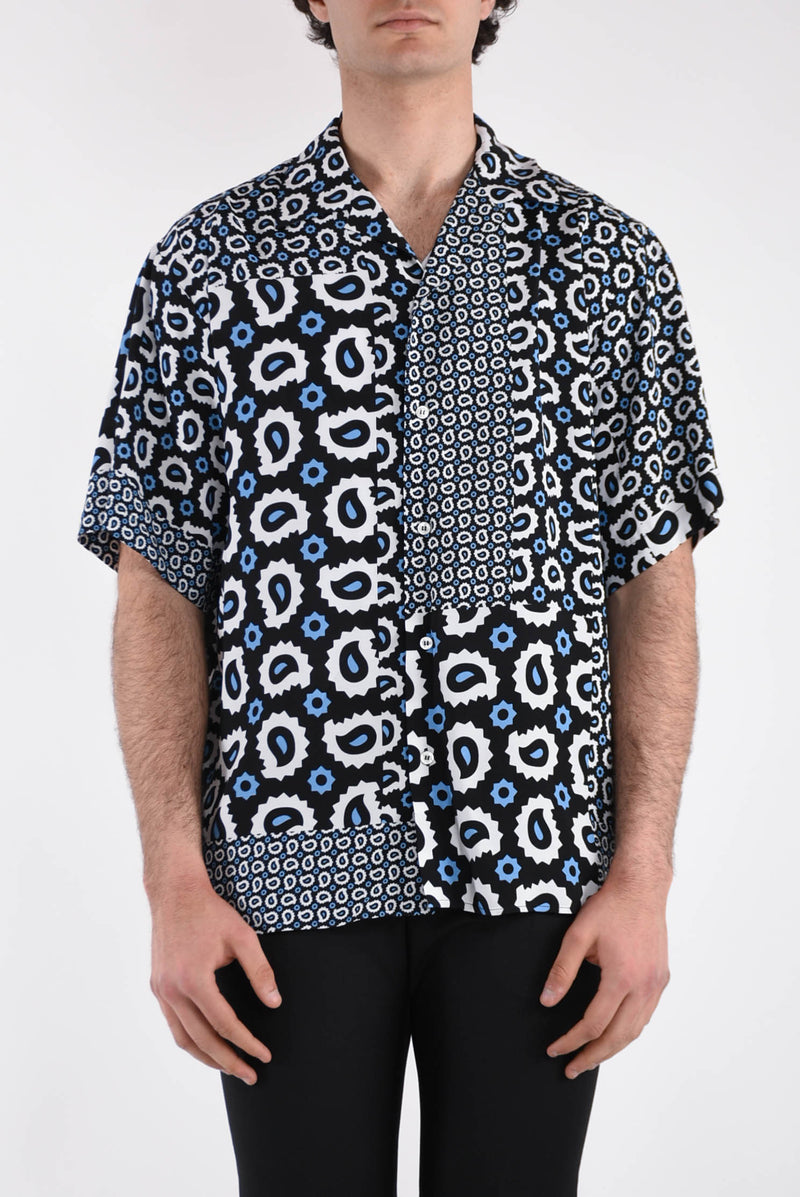 MSGM Camicia fantasia in viscosa