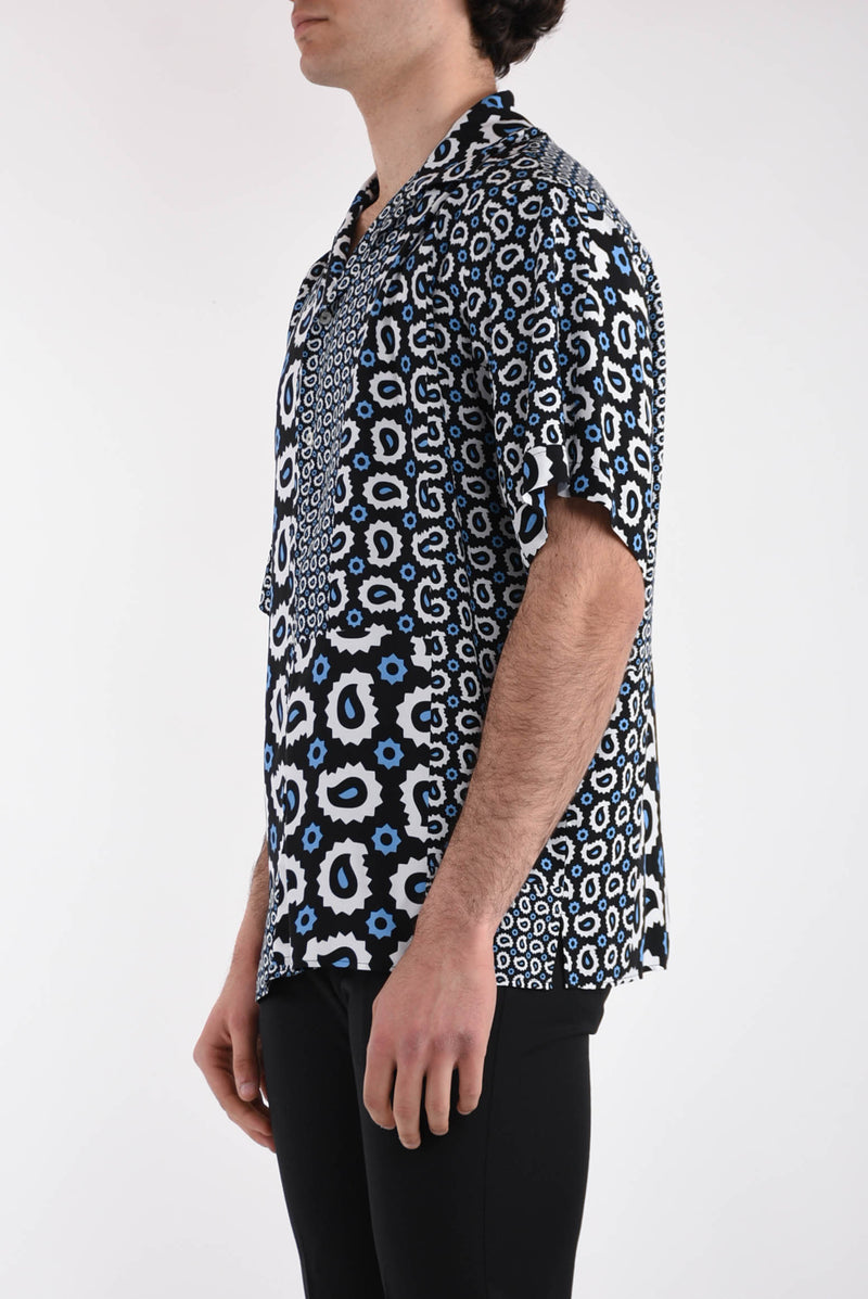 MSGM Camicia fantasia in viscosa