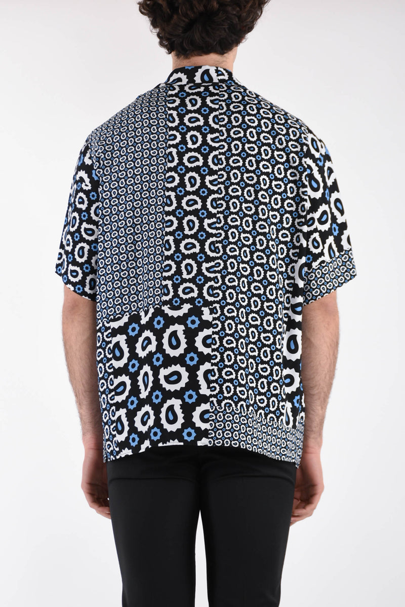 MSGM Camicia fantasia in viscosa