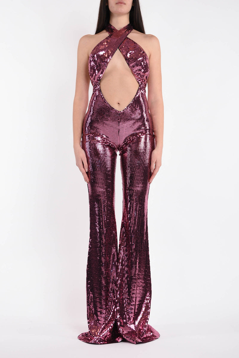 NEW ARRIVALS tuta modello sequin pink