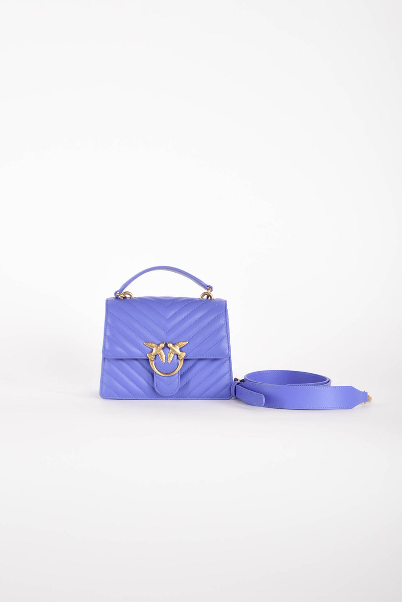 PINKO borsa a tracolla modello love one top handle mini chevron