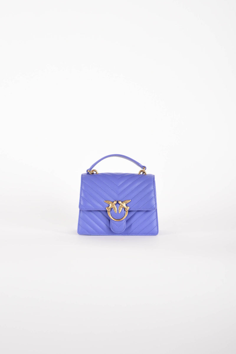 PINKO borsa a tracolla modello love one top handle mini chevron