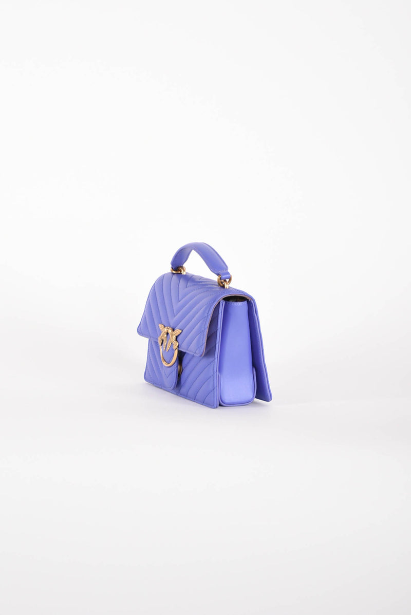 PINKO borsa a tracolla modello love one top handle mini chevron