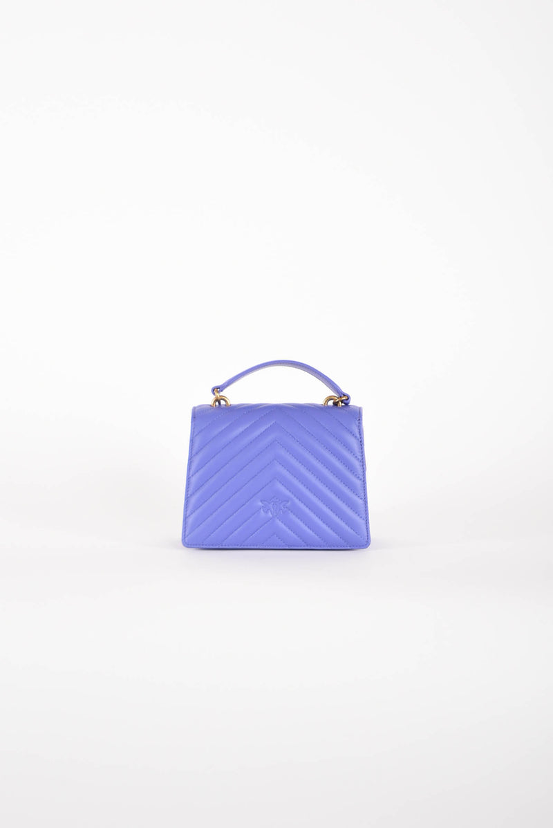 PINKO borsa a tracolla modello love one top handle mini chevron