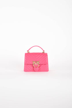 PINKO borsa a tracolla modello love one top handle mini chevron