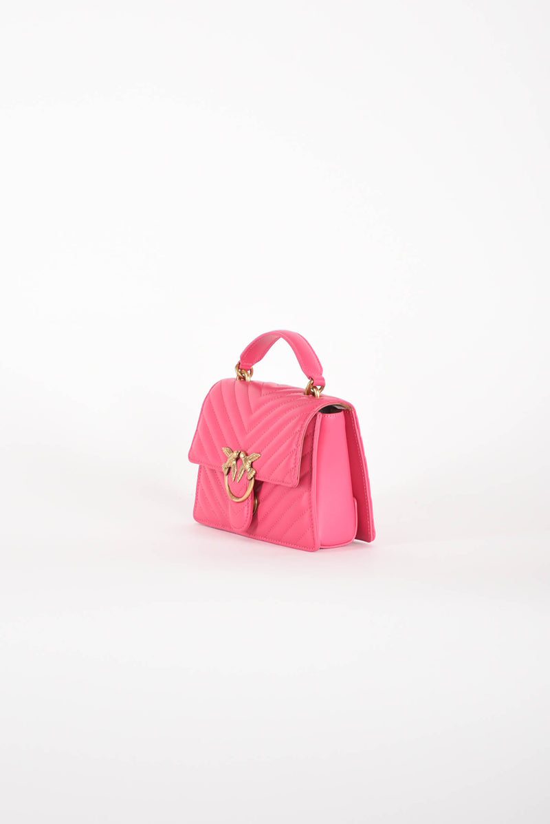PINKO borsa a tracolla modello love one top handle mini chevron