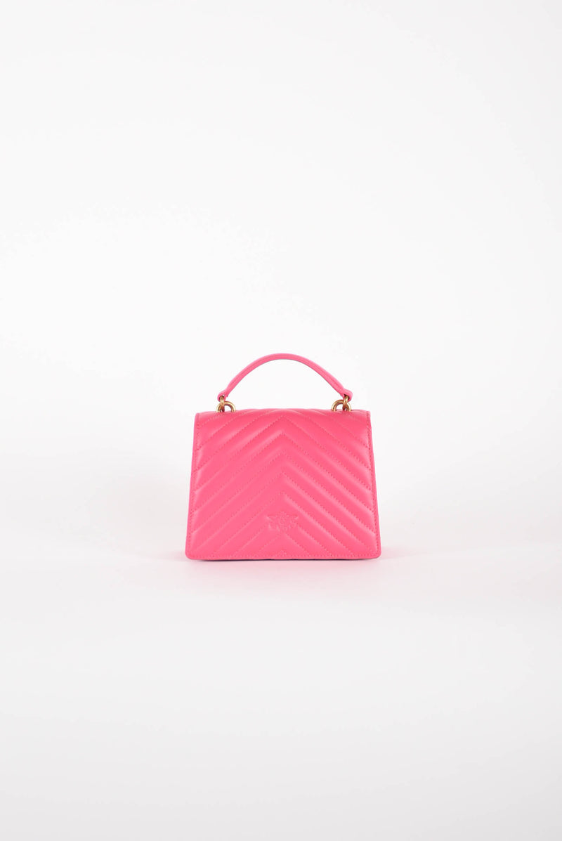 PINKO borsa a tracolla modello love one top handle mini chevron