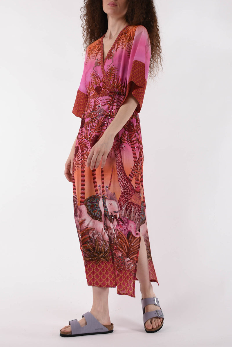 PIN UP kimono modello palm paradise