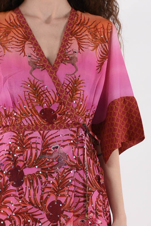 PIN UP kimono modello palm paradise