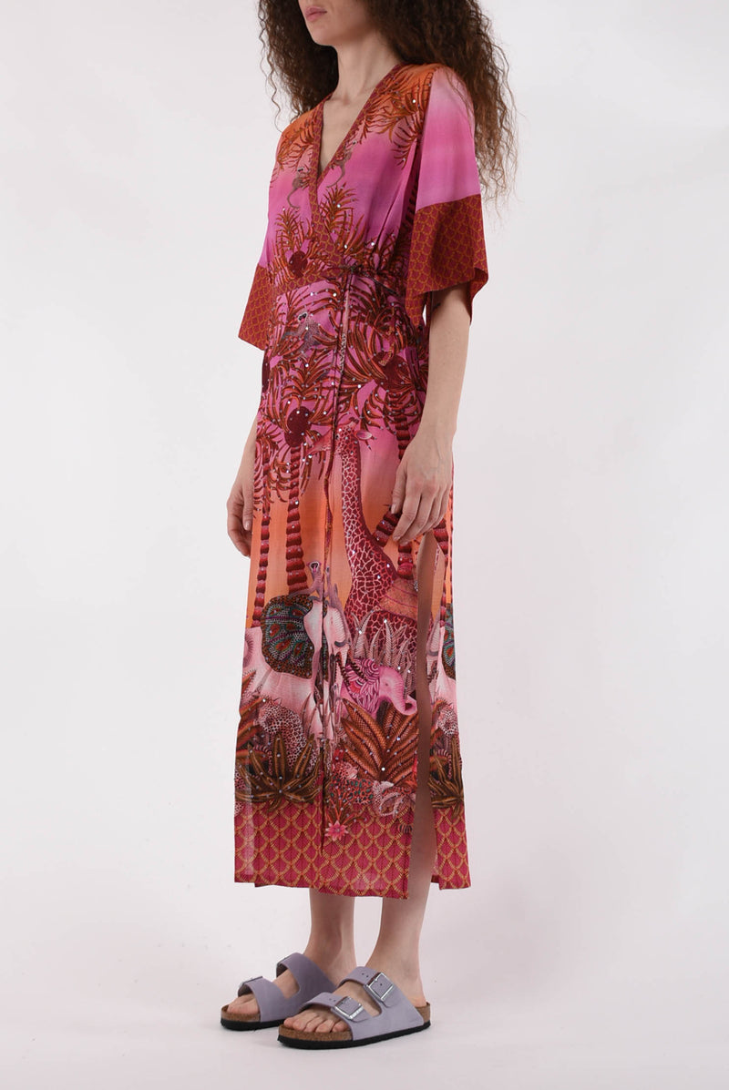 PIN UP kimono modello palm paradise