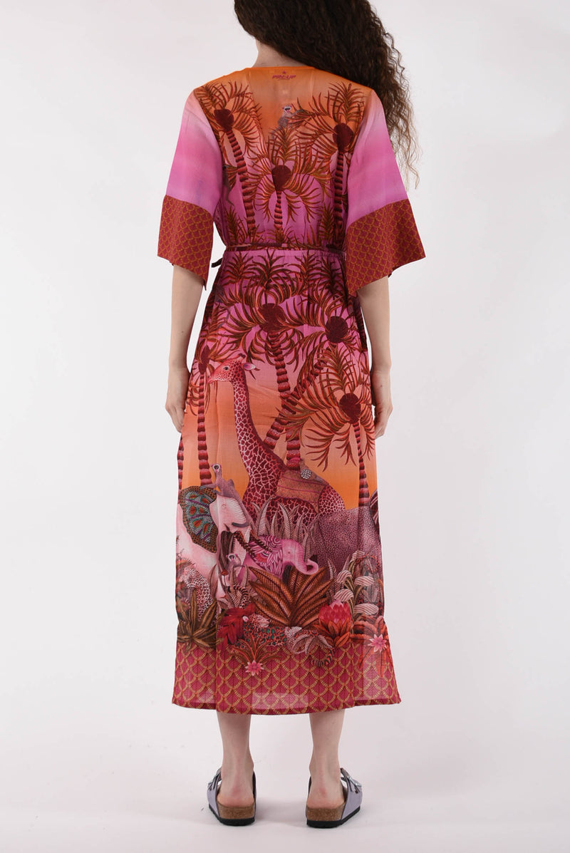PIN UP kimono modello palm paradise