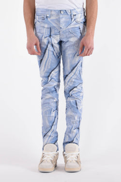 PURPLE Jeans digital wrinkle print