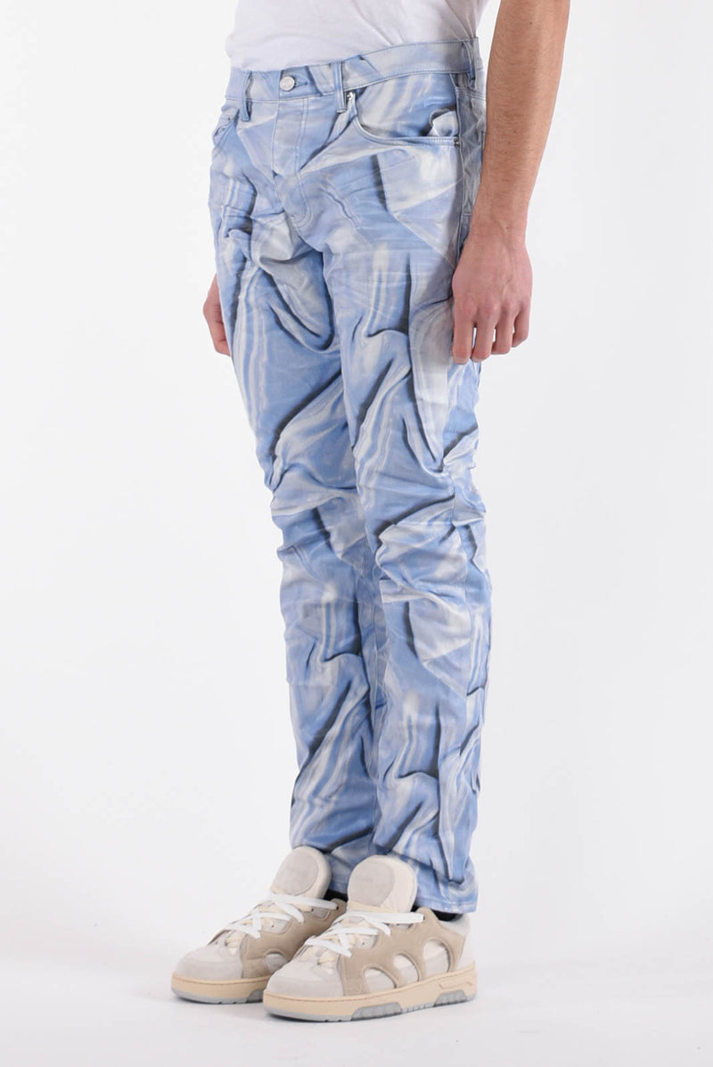 PURPLE Jeans digital wrinkle print