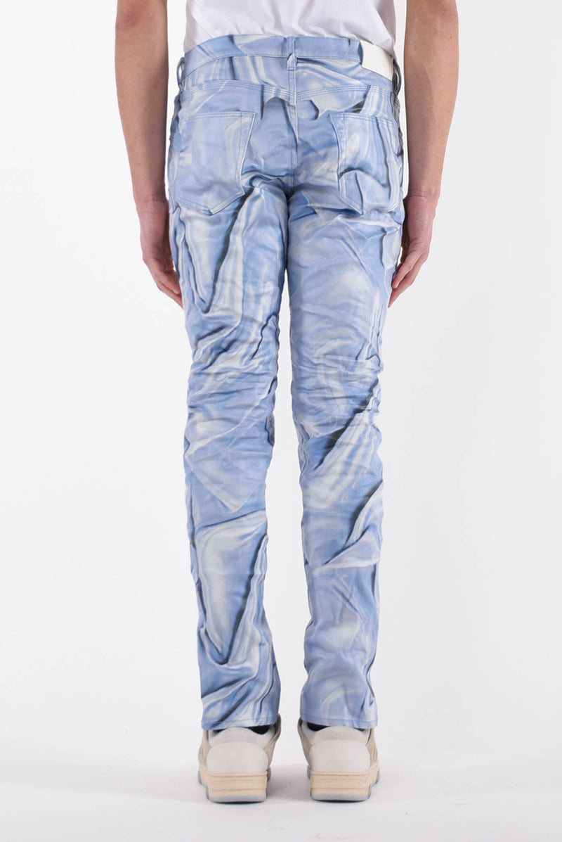 PURPLE Jeans digital wrinkle print