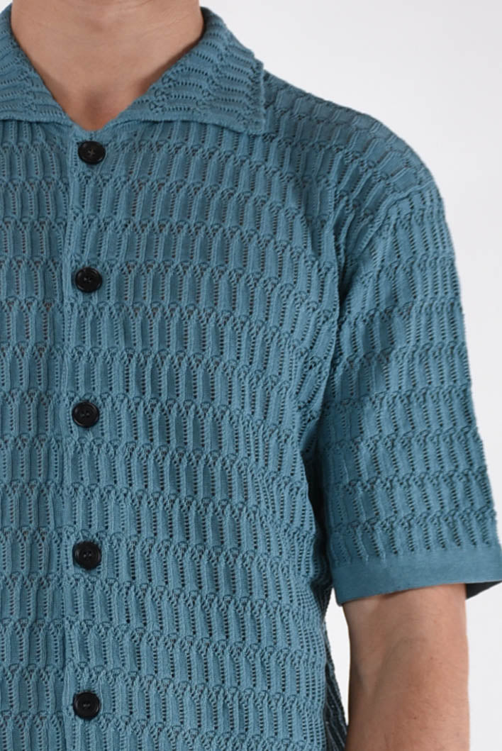 ROBERTO COLLINA Camicia punto diamante