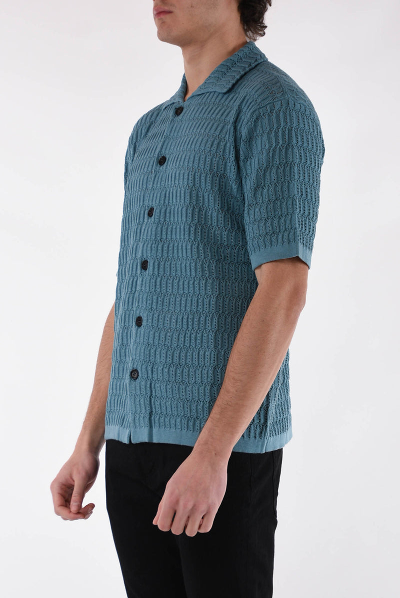 ROBERTO COLLINA Camicia punto diamante