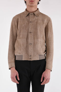 SALVATORE SANTORO Giacca camicia in pelle