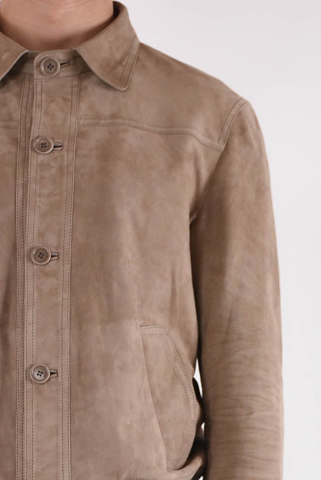 SALVATORE SANTORO Giacca camicia in pelle