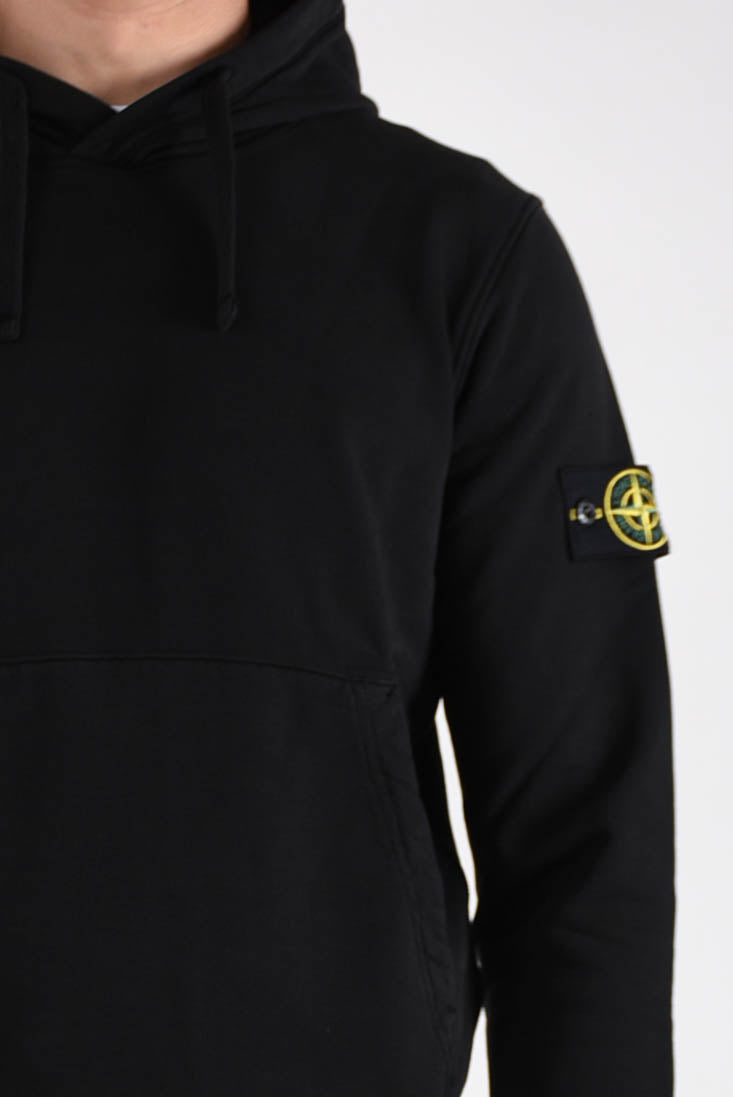 STONE ISLAND Felpa con cappuccio in cotone