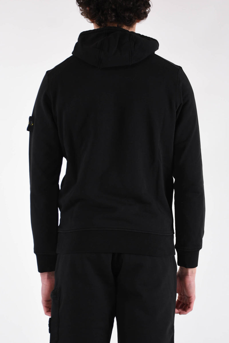 STONE ISLAND Felpa con cappuccio in cotone