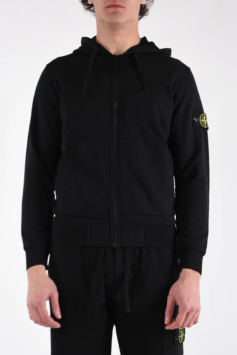 STONE ISLAND Felpa con cappuccio in cotone