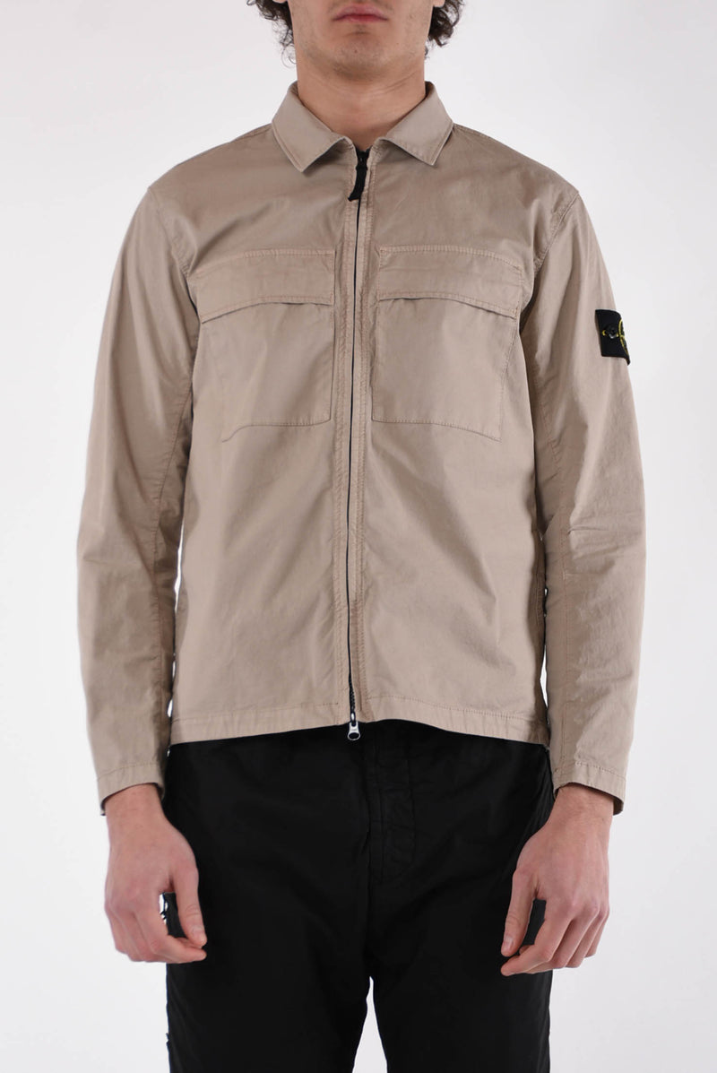 STONE ISLAND Overshirt supima in cotone