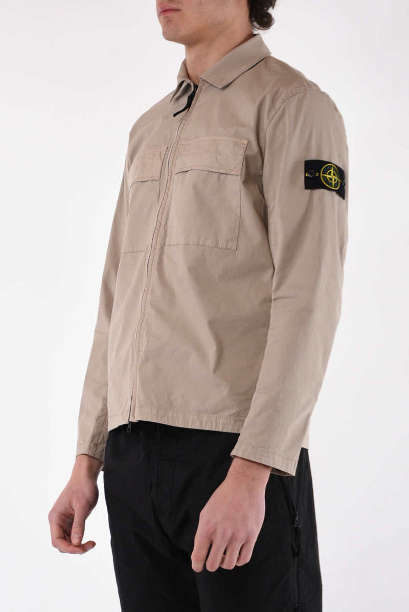 STONE ISLAND Overshirt supima in cotone