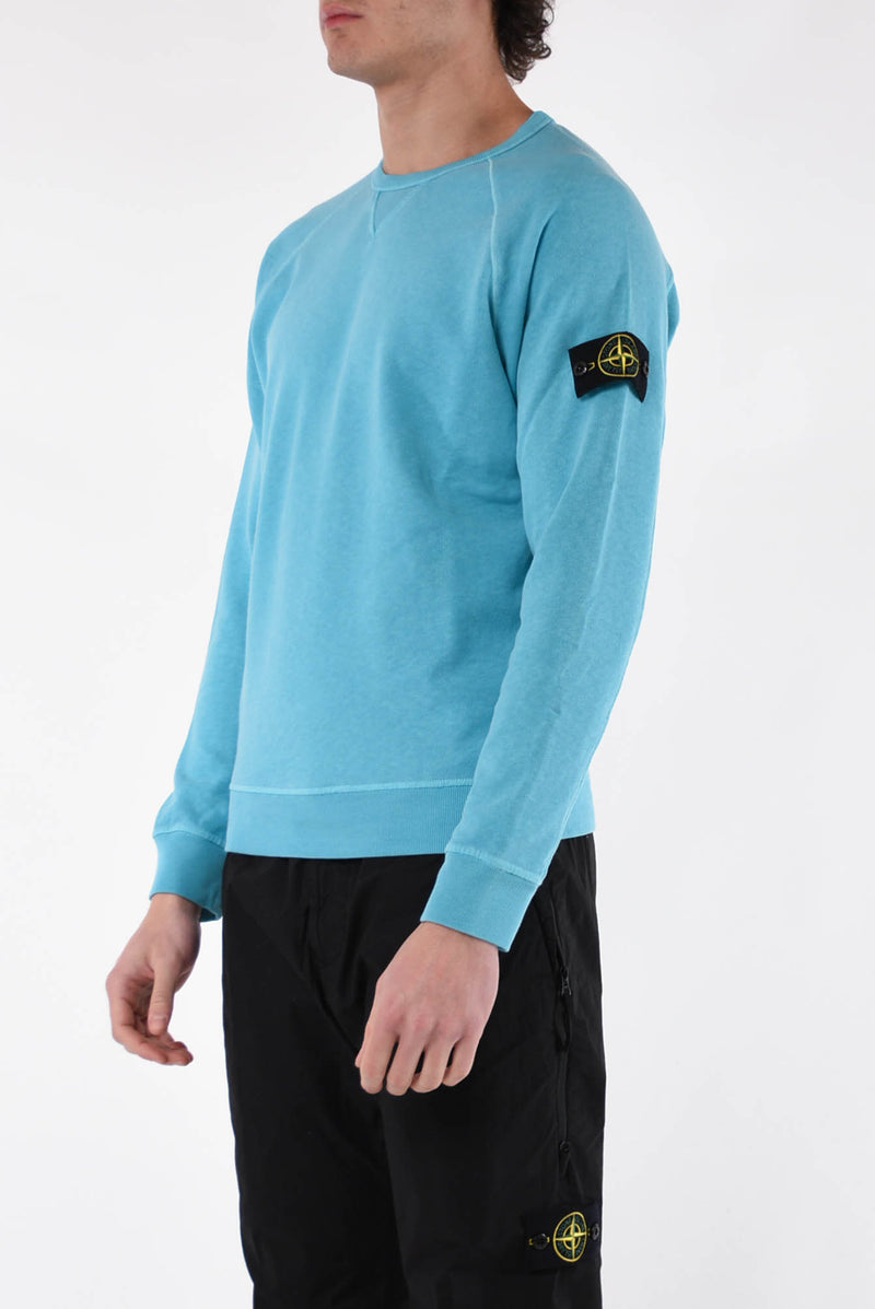STONE ISLAND Felpa girocollo in cotone