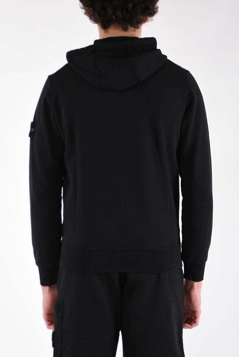 STONE ISLAND Felpa con cappuccio in cotone