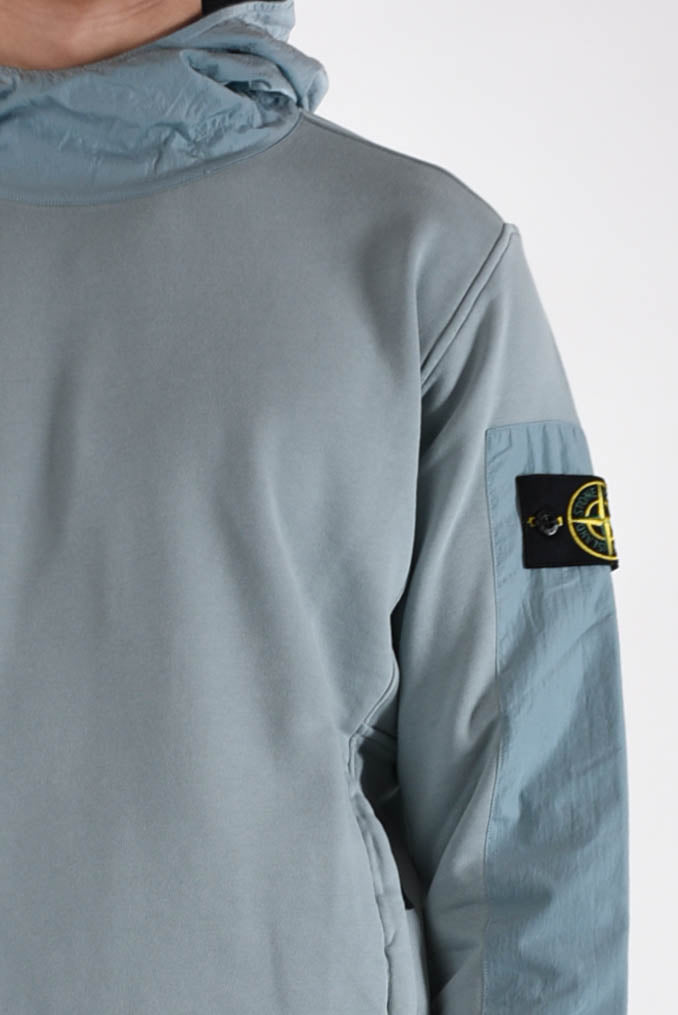 STONE ISLAND Felpa con cappuccio in cotone