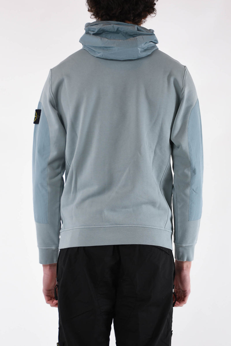 STONE ISLAND Felpa con cappuccio in cotone