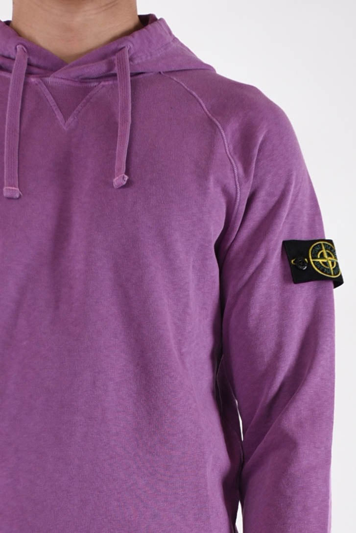 STONE ISLAND Felpa trattamento old in cotone