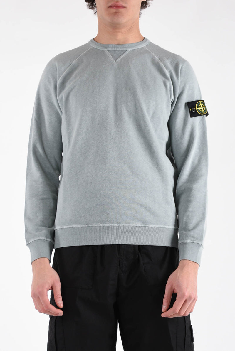 STONE ISLAND Felpa girocollo in cotone