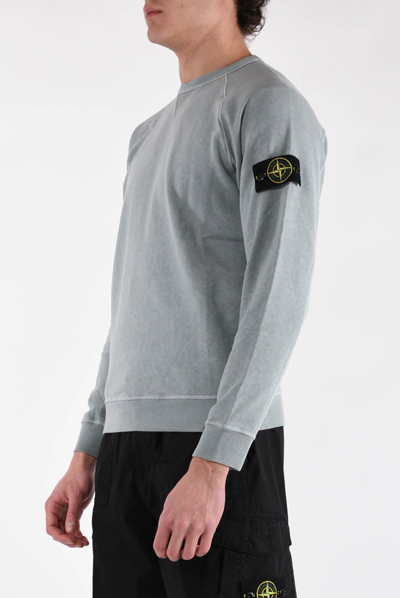 STONE ISLAND Felpa girocollo in cotone