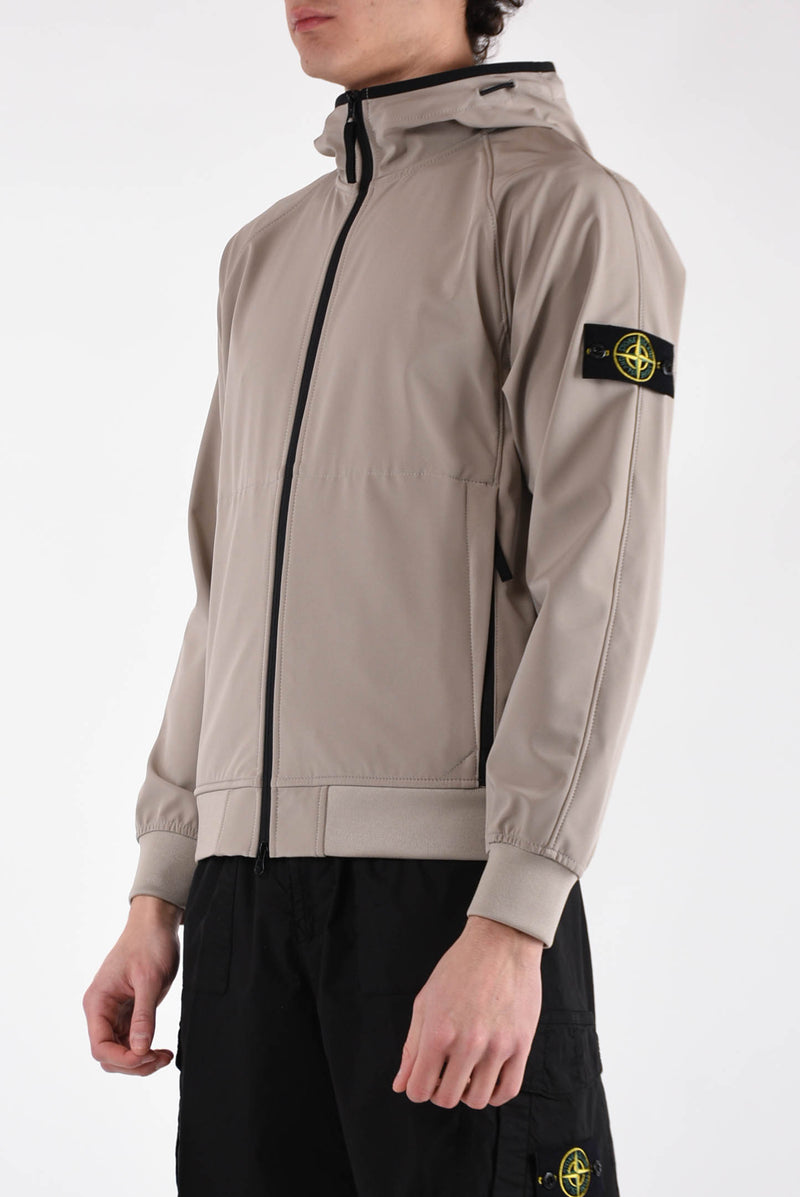 STONE ISLAND Giubbino light soft shell-r_e.dye® technology