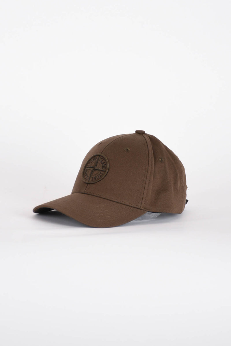 STONE ISLAND Cappello con logo in cotone
