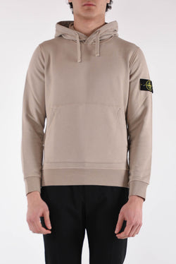 STONE ISLAND Felpa con cappuccio in cotone