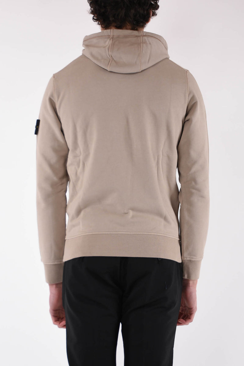 STONE ISLAND Felpa con cappuccio in cotone