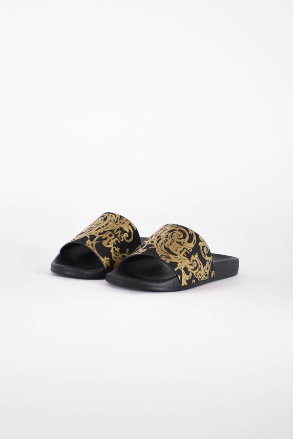 VERSACE JEANS COUTURE Ciabatta stampa barocca in gomma