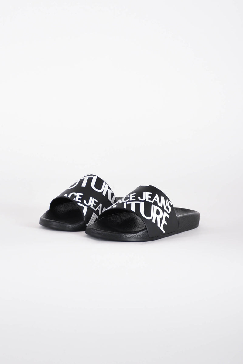 VERSACE JEANS COUTURE Ciabatta con logo in gomma