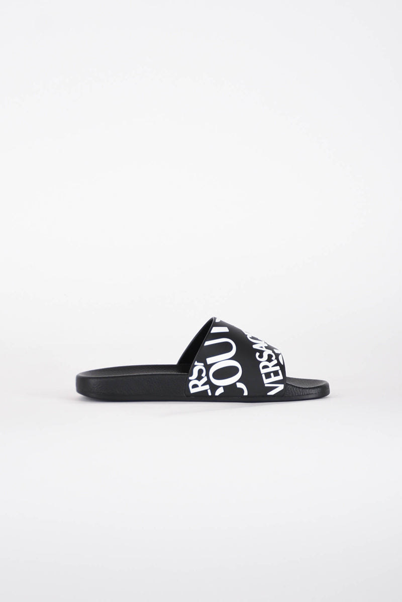 VERSACE JEANS COUTURE Ciabatta con logo in gomma