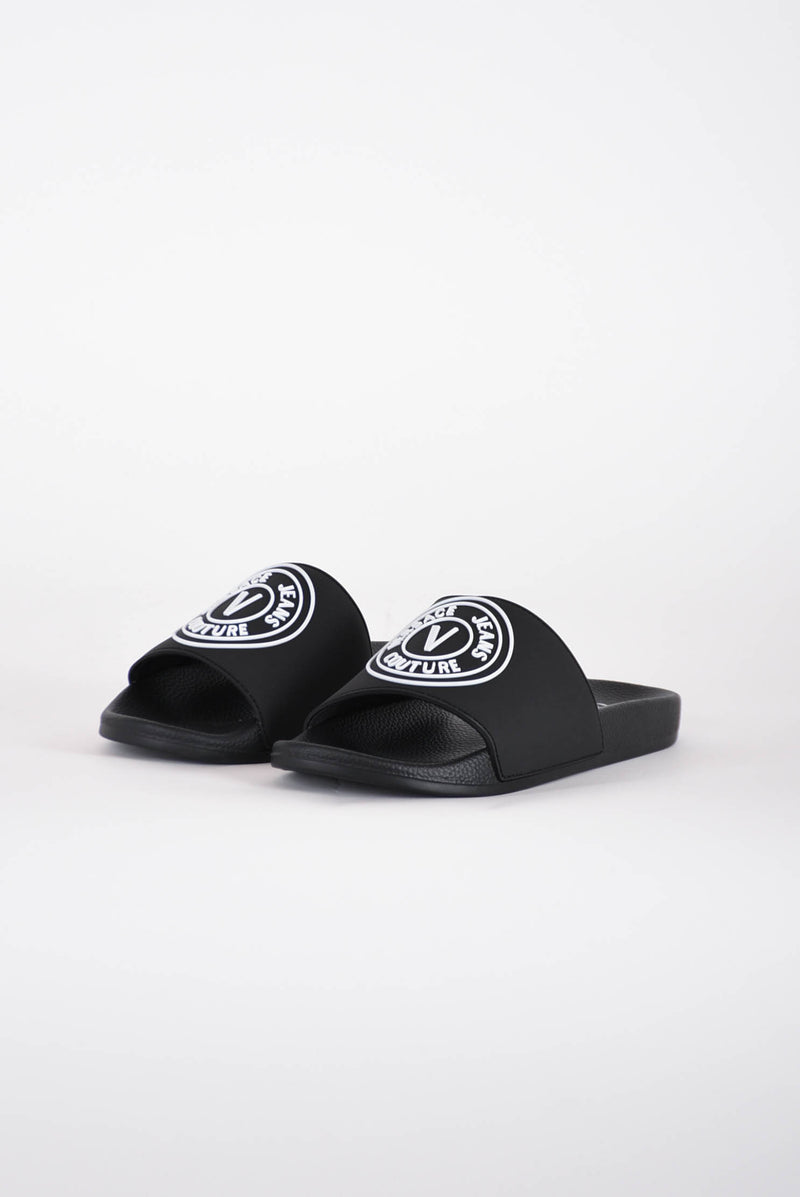 VERSACE JEANS COUTURE Ciabatta con logo in gomma