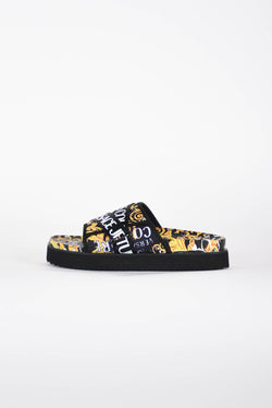 VERSACE JEANS COUTURE Ciabatta stampa barocca in nylon