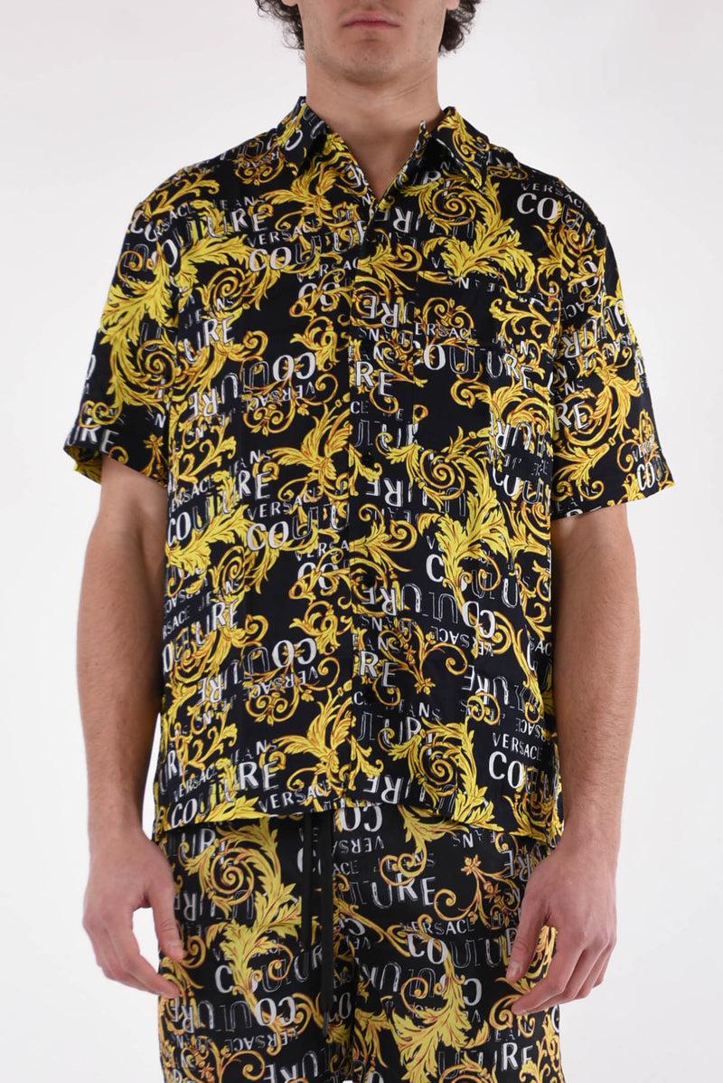 VERSACE JEANS COUTURE Camicia stampa barocca