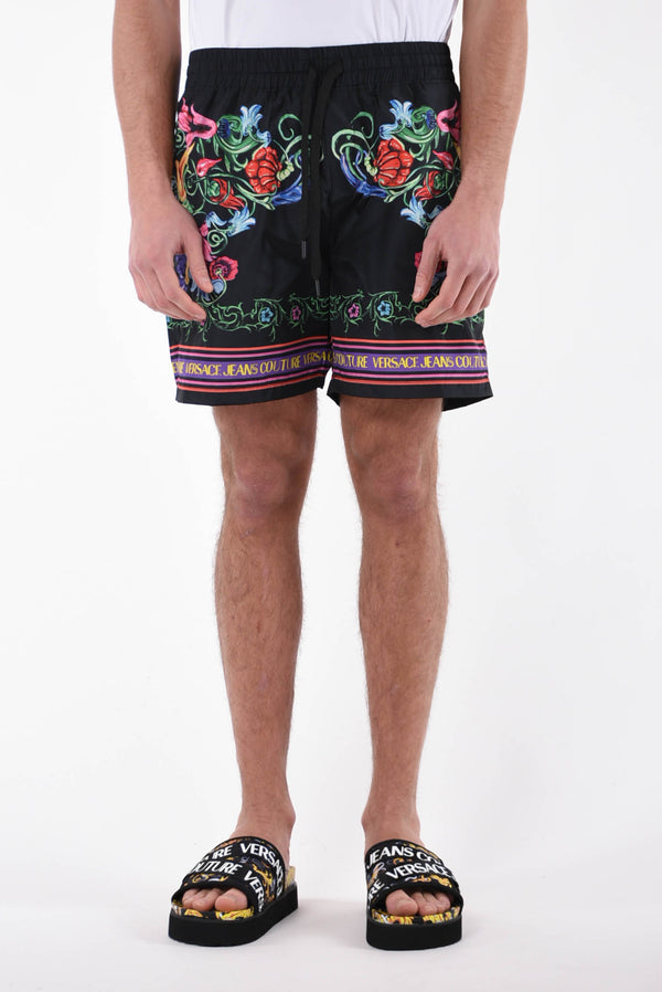 VERSACE JEANS COUTURE Bermuda stampato in nylon
