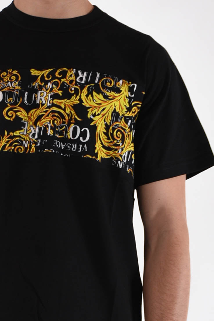 VERSACE JEANS COUTURE T-shirt con stampa barocca