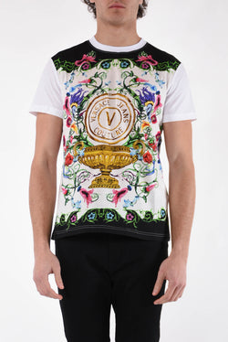 VERSACE JEANS COUTURE T-shirt con stampa garden