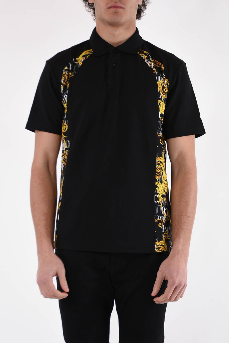VERSACE JEANS COUTURE Polo con stampa barocca